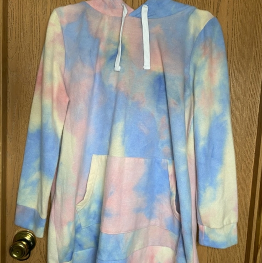 Tie Dye Fleece Hoodie - Picture 5 of 13